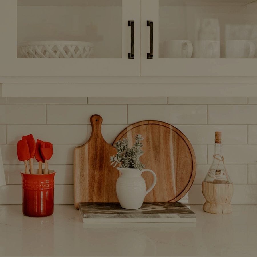 Custom cabinetry detail in a renovated kitchen